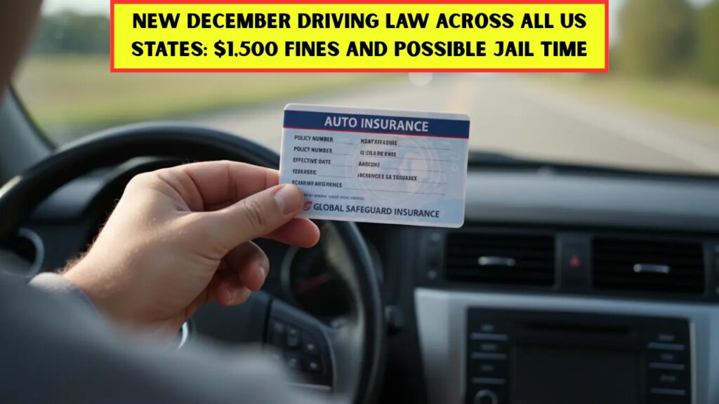 New December Driving Law Across All US States: $1,500 Fines and Possible Jail Time