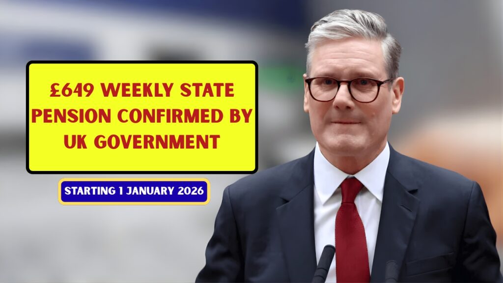 £649 Weekly State Pension Confirmed by UK Government Starting 1 January 2026