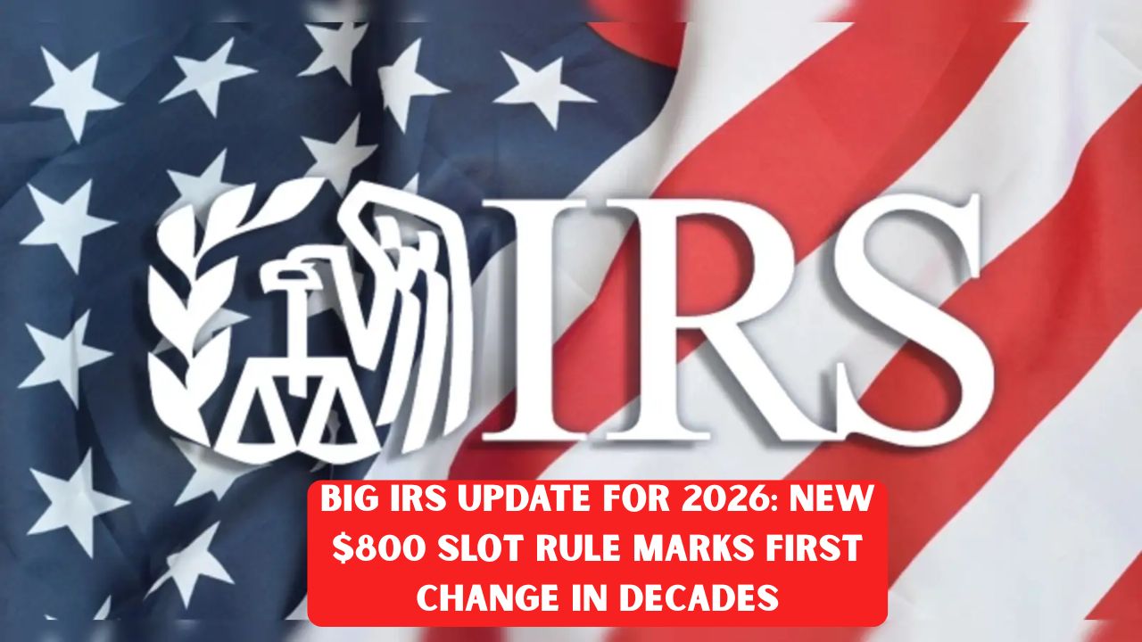 Big IRS Update for 2026: New $800 Slot Rule Marks First Change in Decades