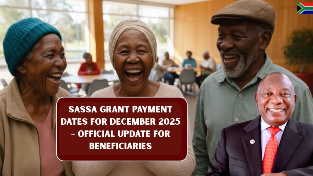 SASSA Grant Payment Dates for December 2025 – Official Update for Beneficiaries